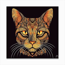 Cat Print Canvas Print