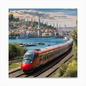 Istanbul Metro Train Canvas Print