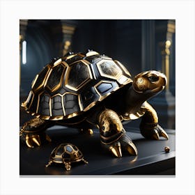 Golden Tortoise Canvas Print