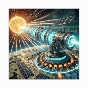 Lunar Core Cannon Solar Amplification Converted Canvas Print