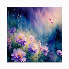 Flowers In The Meadow 1 Canvas Print