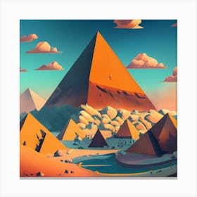 Pyramids Of Giza 1 Canvas Print