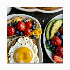 Breakfast On A Plate 1 Canvas Print