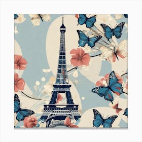 Paris Wallpaper 1 Canvas Print