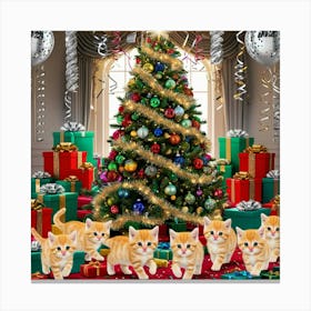 Leonardo Phoenix 09 A Lavishly Decorated Christmas Tree Adorne 1 Canvas Print