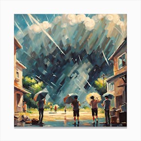 Mastering Musical Resilience Rehearsing Amidst a Storm's Chaos Canvas Print