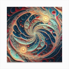 Interstellar laser light line pattern abstract art 21 Canvas Print