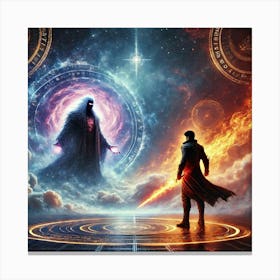 A Dramatic Sci Fi Scene Capturing The Moment Ronan Canvas Print