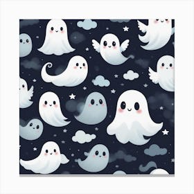 Ghosts Wallpaper Canvas Print