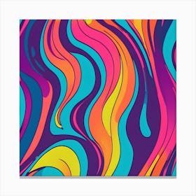 Abstract Wavy Pattern 2 Canvas Print