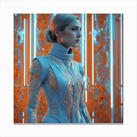 Futuristic Woman 8 Canvas Print