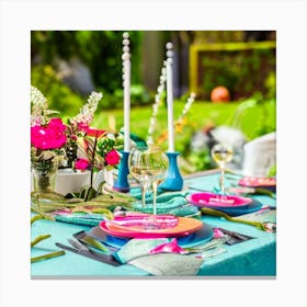 Table Setting 6 Canvas Print