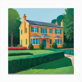 Hockney House Abstract Art Print 2 Canvas Print