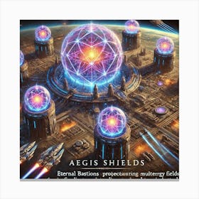 A Depiction Of Aegis Shields, Advanced Defensive U Canvas Print