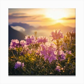 Firefly Soft Focus Floral Dream Flowers With A Soft, Dreamy Focus, Creating A Romantic Atmosphere Canvas Print