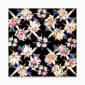Floral Symmetry Canvas Print