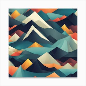 Abstract Mountains 3 Canvas Print