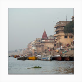 Ganga River In Varanasi, India Canvas Print