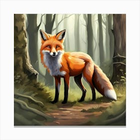 The Cunning Fox Canvas Print