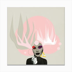Pink Dream Woman � Lara Canvas Print