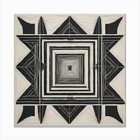 'Black Square' Canvas Print