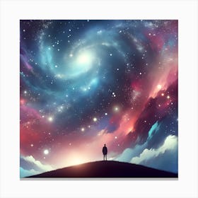 Galaxy Background Canvas Print
