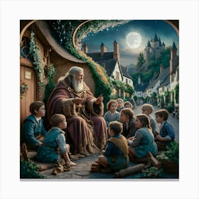 Old village story Canvas Print