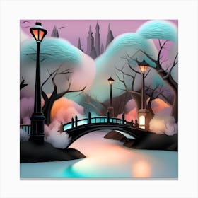 3d Illustration Landscape 2 Canvas Print