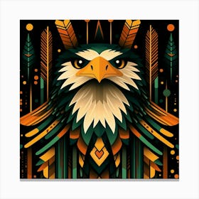 Aztec Eagle Canvas Print