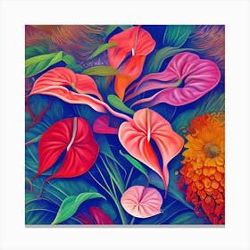 Anthurium Flowers 4 Canvas Print