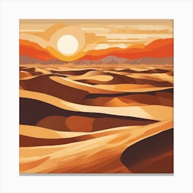 Desert Landscape Canvas Print