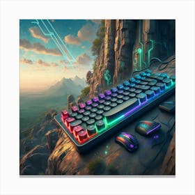 Gaming Keyboard Canvas Print