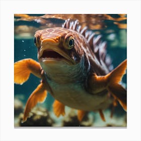 Fish Under Water Canvas Print