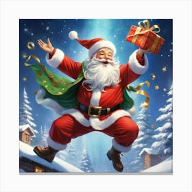 Albedobase Xl A Vibrant And Dynamic Portrayal Of Santa Claus B 1 (1) Canvas Print