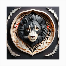 Lion Head 1 Canvas Print