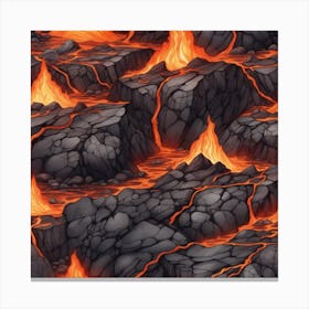 Lava texture 32 Canvas Print