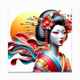 Japan Geisha Visual 45 Canvas Print