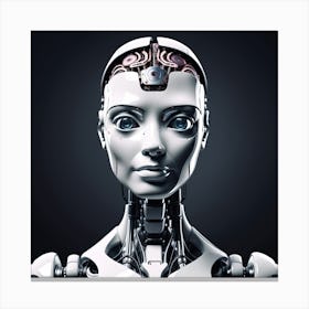 Portrait Of A Robot 35 Canvas Print