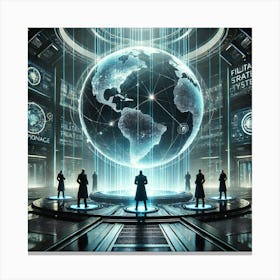 A Sci Fi Depiction Of The Shadow Council Leaders Global Influence Canvas Print