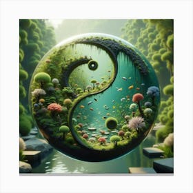 Yin Yang 2 Canvas Print