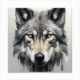 Wolf Painting Canvas Print