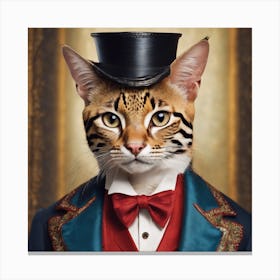 Silly Animals Series Cat 2 Canvas Print