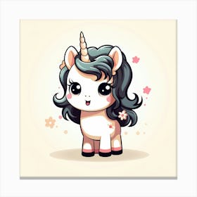 Cute Unicorn 690 Canvas Print