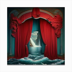 'The Curtain' Canvas Print