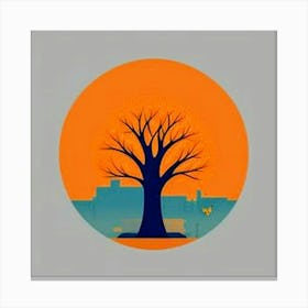 Tree In The City Canvas Print