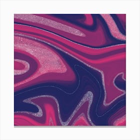 Purple Swirls Painting Canvas Print