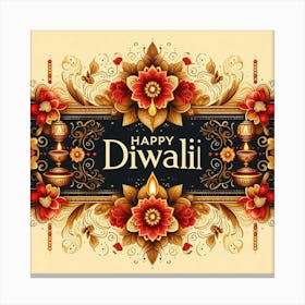 Happy Diwali Images Templates Design S (7) Canvas Print