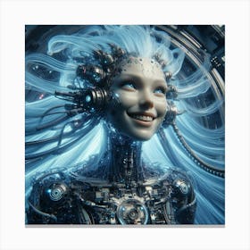 Futuristic Woman 2 Canvas Print