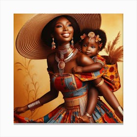 African Mother Canvas Print