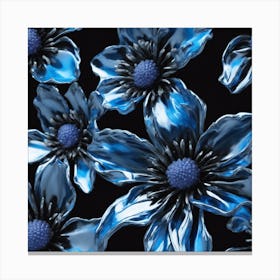 Blue Flowers 1 Canvas Print